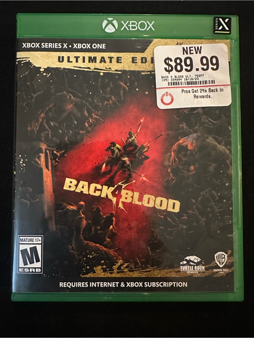 Back 4 Blood Ultimate Edition Xbox Series X Xbox One Complete CIB